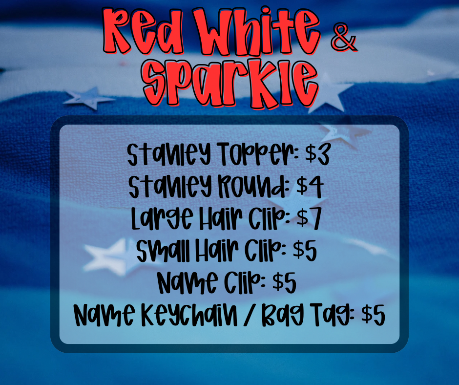Red White & Sparkle Color Combo Of The Week