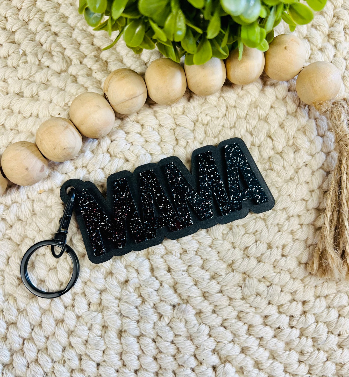 Matte Black Keychain