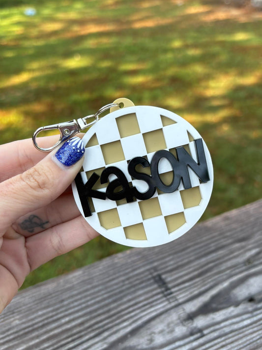 Checker Bag Tag