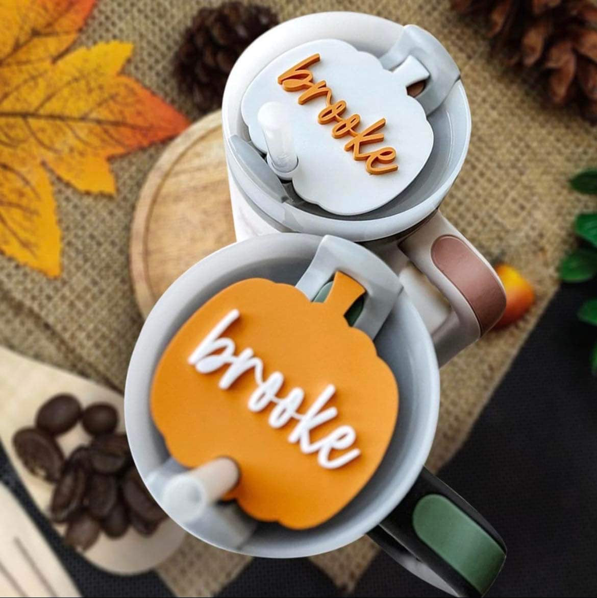 Pumpkin Cup Name Tag