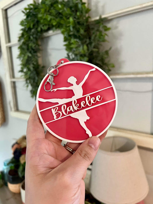 Personalized Ballet bag tag