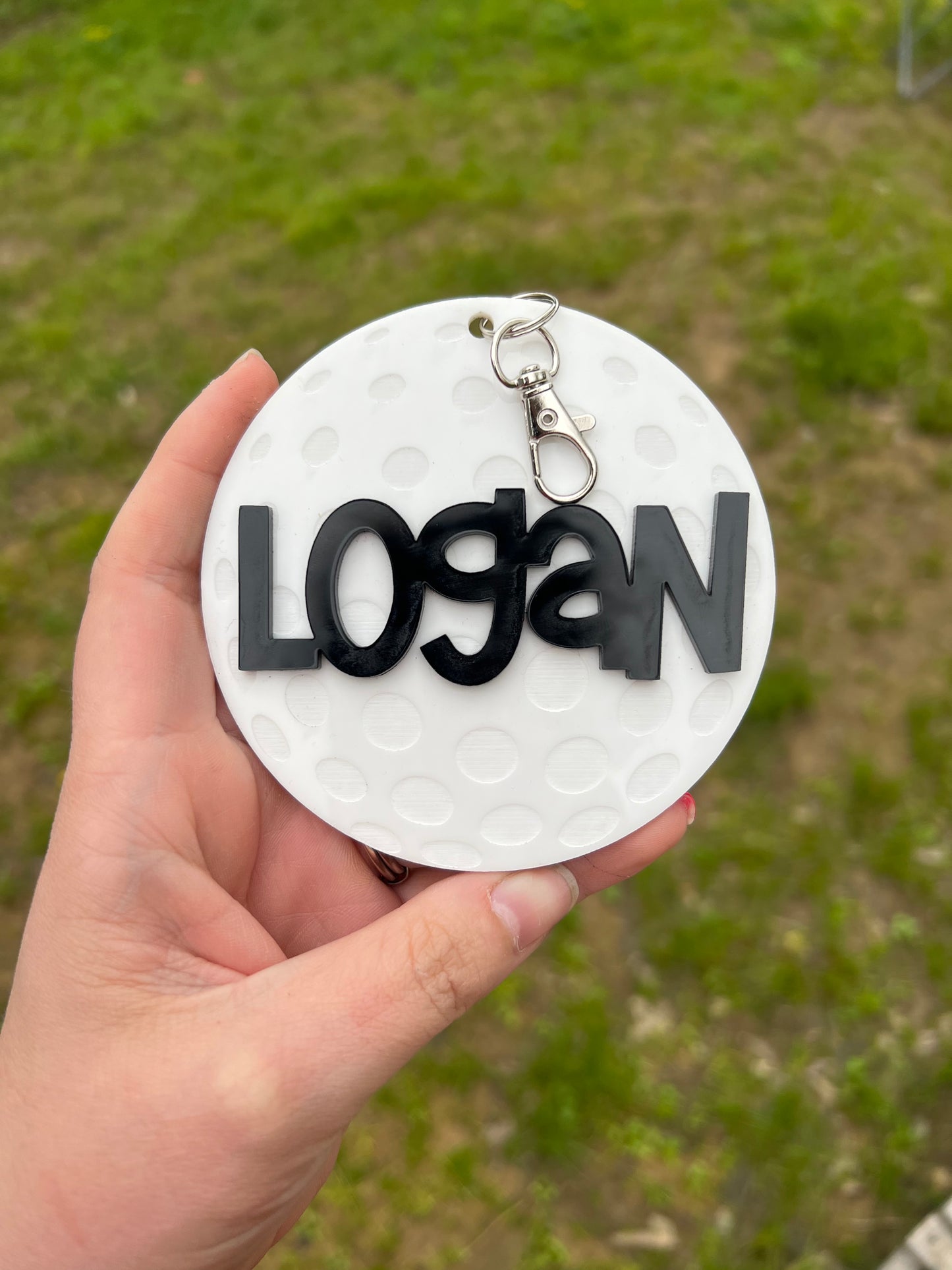 Personalized Golf Name bag tag