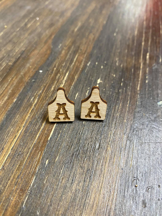 Cow Tag Earrings