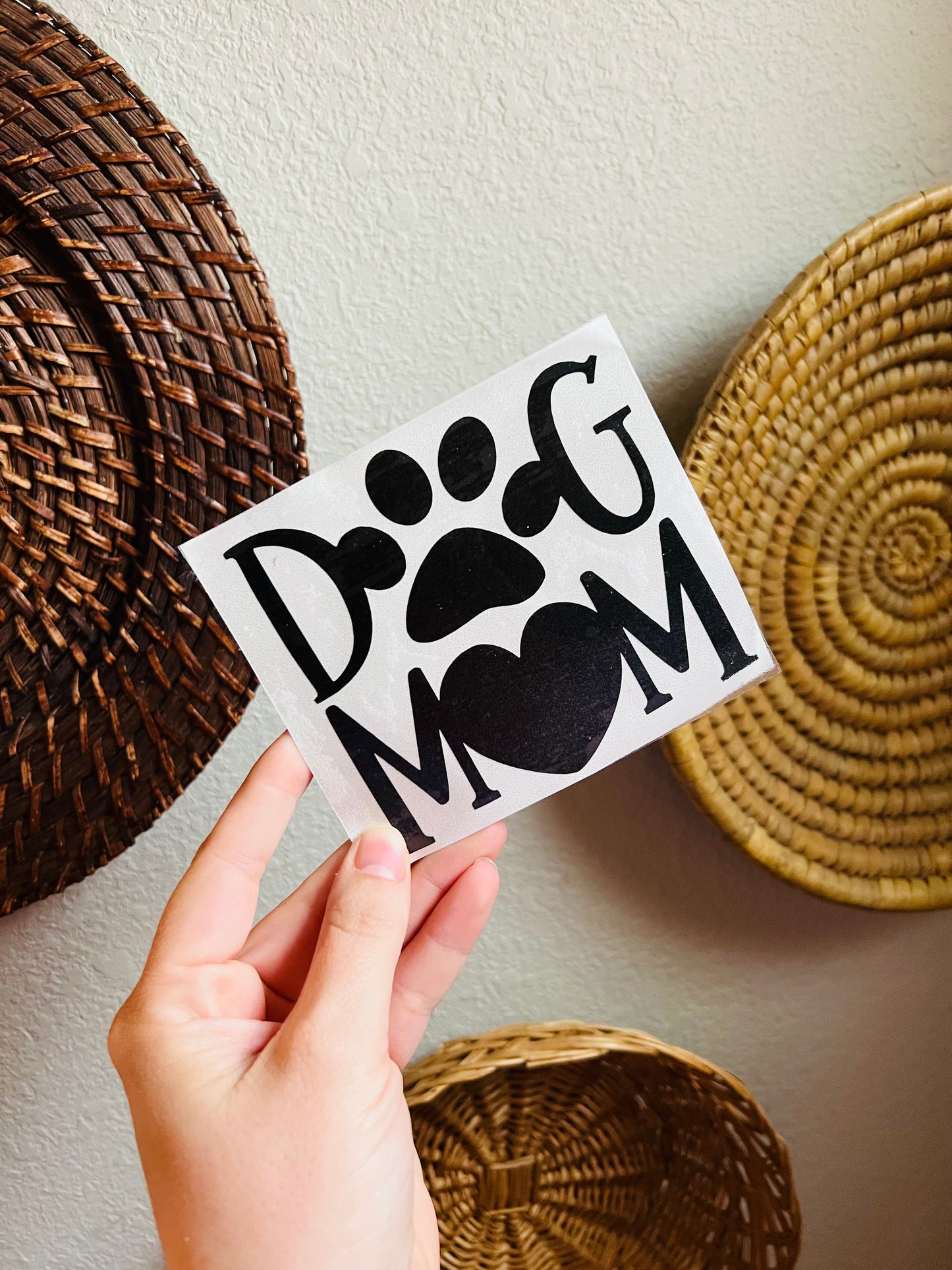 Dog mom decal - Black