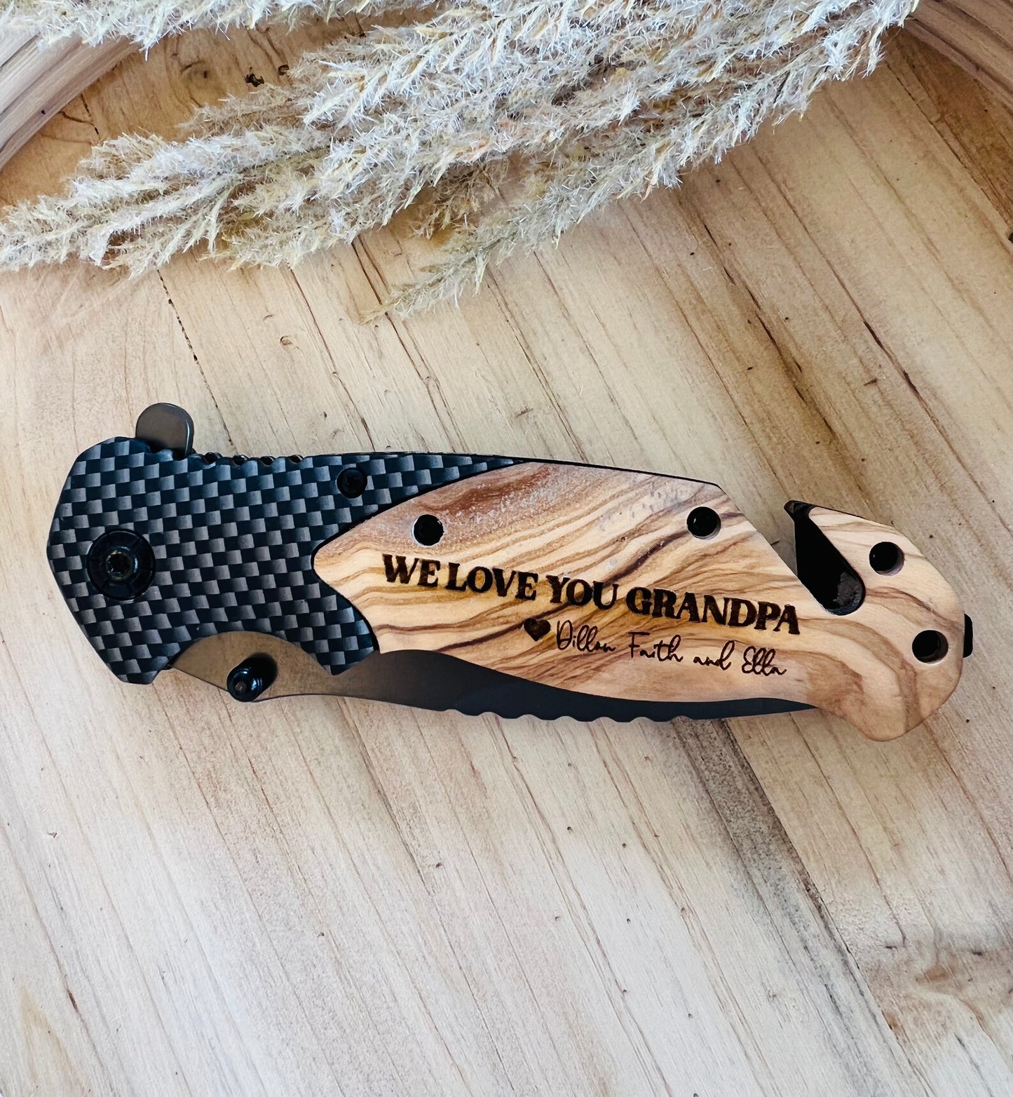 Engraved knife