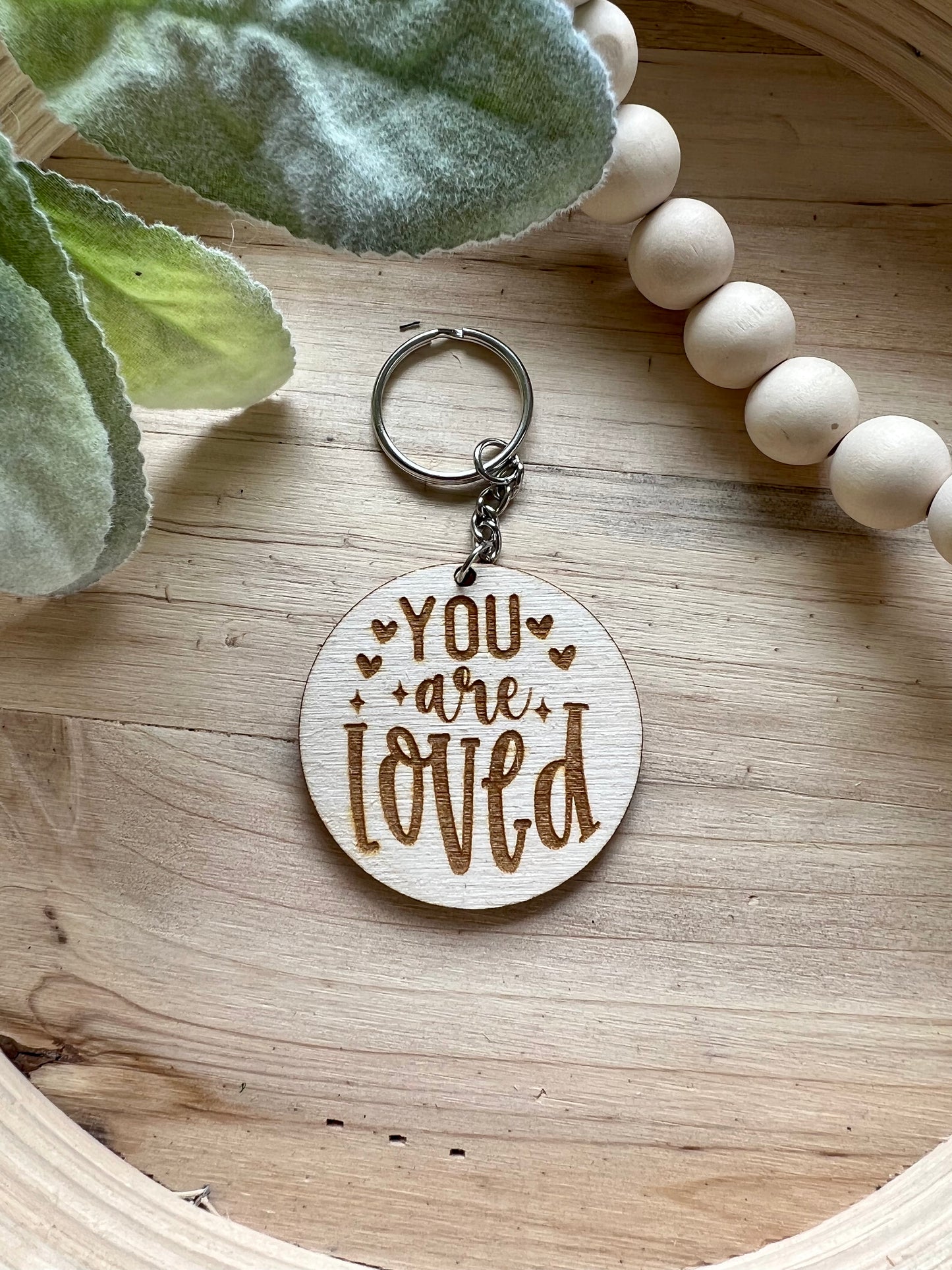 You are loved keychain