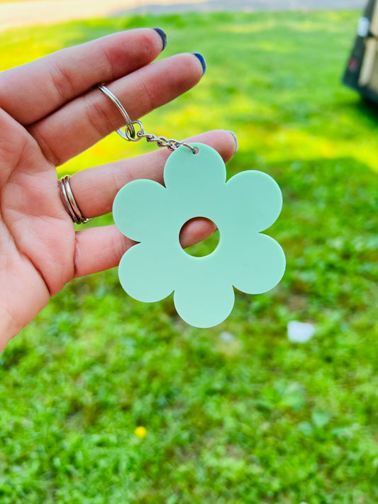 Retro Flower Keychain