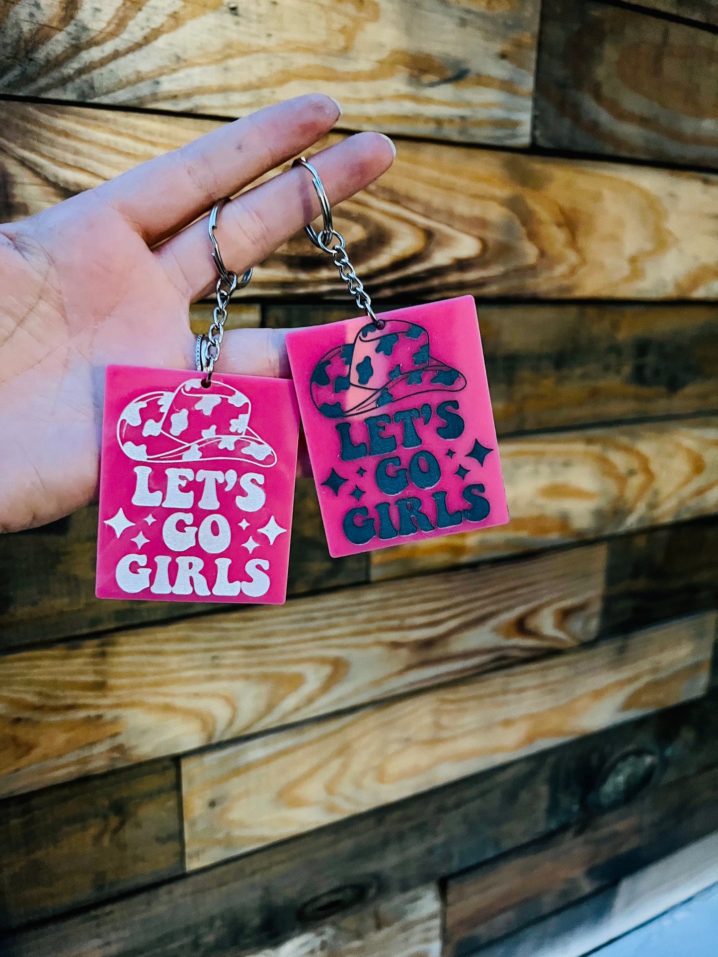 Let’s go girls acrylic keychain